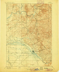 Boise Idaho Historical topographic map, 1:125000 scale, 30 X 30 Minute, Year 1897