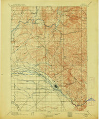 Boise Idaho Historical topographic map, 1:125000 scale, 30 X 30 Minute, Year 1897