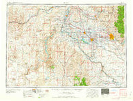Boise Idaho Historical topographic map, 1:250000 scale, 1 X 2 Degree, Year 1958