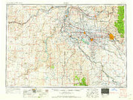 Boise Idaho Historical topographic map, 1:250000 scale, 1 X 2 Degree, Year 1962
