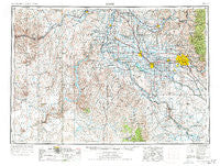 Boise Idaho Historical topographic map, 1:250000 scale, 1 X 2 Degree, Year 1955