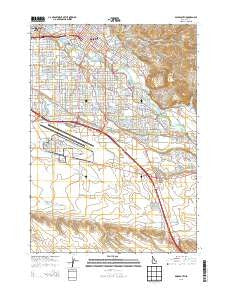 Boise South Idaho Current topographic map, 1:24000 scale, 7.5 X 7.5 Minute, Year 2013