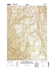 Bone Idaho Current topographic map, 1:24000 scale, 7.5 X 7.5 Minute, Year 2013