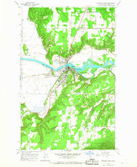 Bonners Ferry Idaho Historical topographic map, 1:24000 scale, 7.5 X 7.5 Minute, Year 1965