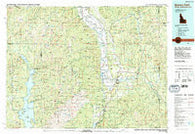 Bonners Ferry Idaho Historical topographic map, 1:100000 scale, 30 X 60 Minute, Year 1983