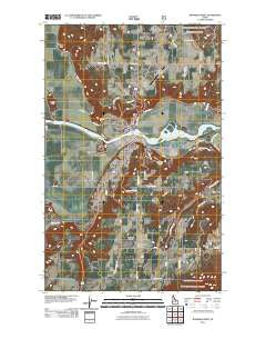 Bonners Ferry Idaho Historical topographic map, 1:24000 scale, 7.5 X 7.5 Minute, Year 2011