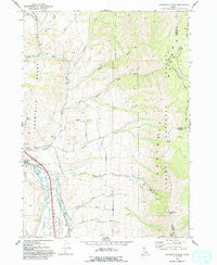 Bonneville Peak Idaho Historical topographic map, 1:24000 scale, 7.5 X 7.5 Minute, Year 1968