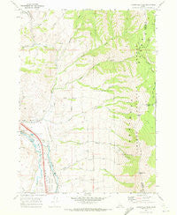 Bonneville Peak Idaho Historical topographic map, 1:24000 scale, 7.5 X 7.5 Minute, Year 1968