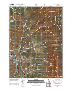 Bonneville Peak Idaho Historical topographic map, 1:24000 scale, 7.5 X 7.5 Minute, Year 2011