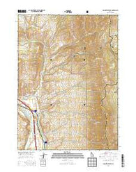Bonneville Peak Idaho Current topographic map, 1:24000 scale, 7.5 X 7.5 Minute, Year 2013