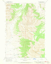 Borah Peak Idaho Historical topographic map, 1:24000 scale, 7.5 X 7.5 Minute, Year 1967