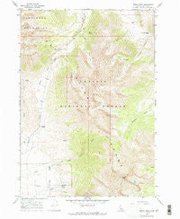 Borah Peak Idaho Historical topographic map, 1:24000 scale, 7.5 X 7.5 Minute, Year 1967