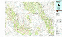 Borah Peak Idaho Historical topographic map, 1:100000 scale, 30 X 60 Minute, Year 1989