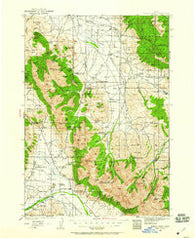 Borah Peak Idaho Historical topographic map, 1:125000 scale, 30 X 30 Minute, Year 1935
