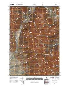 Borah Peak Idaho Historical topographic map, 1:24000 scale, 7.5 X 7.5 Minute, Year 2011