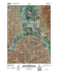 Border Idaho Historical topographic map, 1:24000 scale, 7.5 X 7.5 Minute, Year 2010