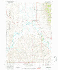 Border Idaho Historical topographic map, 1:24000 scale, 7.5 X 7.5 Minute, Year 1970