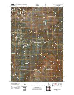 Boston Mountain Idaho Historical topographic map, 1:24000 scale, 7.5 X 7.5 Minute, Year 2011