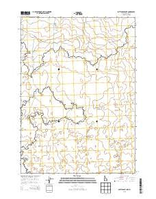 Bottleneck Lake Idaho Current topographic map, 1:24000 scale, 7.5 X 7.5 Minute, Year 2013