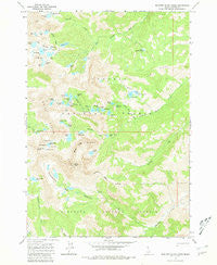 Boulder Chain Lakes Idaho Historical topographic map, 1:24000 scale, 7.5 X 7.5 Minute, Year 1964