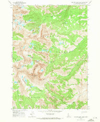 Boulder Chain Lakes Idaho Historical topographic map, 1:24000 scale, 7.5 X 7.5 Minute, Year 1964