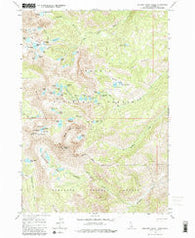 Boulder Chain Lakes Idaho Historical topographic map, 1:24000 scale, 7.5 X 7.5 Minute, Year 1964