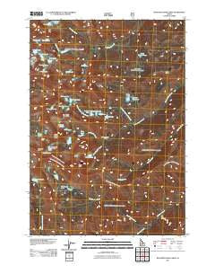 Boulder Chain Lakes Idaho Historical topographic map, 1:24000 scale, 7.5 X 7.5 Minute, Year 2011