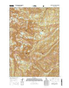 Boulder Chain Lakes Idaho Current topographic map, 1:24000 scale, 7.5 X 7.5 Minute, Year 2013