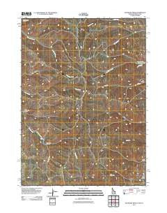 Boundary Ridge Idaho Historical topographic map, 1:24000 scale, 7.5 X 7.5 Minute, Year 2011