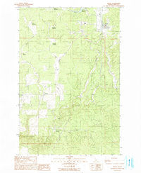 Bovill Idaho Historical topographic map, 1:24000 scale, 7.5 X 7.5 Minute, Year 1990