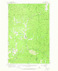 Bovill Idaho Historical topographic map, 1:62500 scale, 15 X 15 Minute, Year 1961