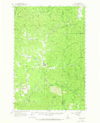 Bovill Idaho Historical topographic map, 1:62500 scale, 15 X 15 Minute, Year 1961