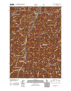 Bowery Creek Idaho Historical topographic map, 1:24000 scale, 7.5 X 7.5 Minute, Year 2011