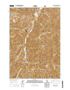 Bowery Creek Idaho Current topographic map, 1:24000 scale, 7.5 X 7.5 Minute, Year 2013