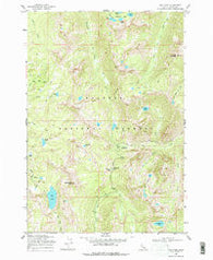 Box Lake Idaho Historical topographic map, 1:24000 scale, 7.5 X 7.5 Minute, Year 1969