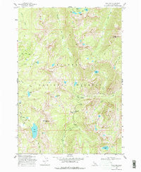 Box Lake Idaho Historical topographic map, 1:24000 scale, 7.5 X 7.5 Minute, Year 1969