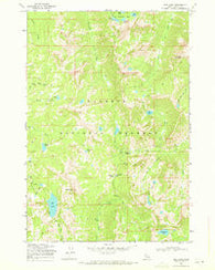 Box Lake Idaho Historical topographic map, 1:24000 scale, 7.5 X 7.5 Minute, Year 1969