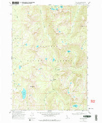 Box Lake Idaho Historical topographic map, 1:24000 scale, 7.5 X 7.5 Minute, Year 1969