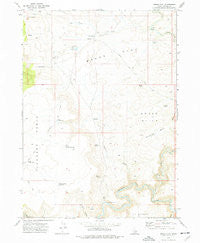 Brace Flat Idaho Historical topographic map, 1:24000 scale, 7.5 X 7.5 Minute, Year 1973