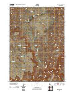 Brace Flat Idaho Historical topographic map, 1:24000 scale, 7.5 X 7.5 Minute, Year 2010