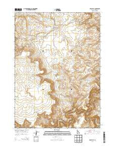 Brace Flat Idaho Current topographic map, 1:24000 scale, 7.5 X 7.5 Minute, Year 2013