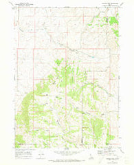 Bradley Mtn Idaho Historical topographic map, 1:24000 scale, 7.5 X 7.5 Minute, Year 1968