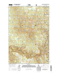 Brown Creek Ridge Idaho Current topographic map, 1:24000 scale, 7.5 X 7.5 Minute, Year 2014