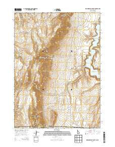 Browns Bench South Idaho Current topographic map, 1:24000 scale, 7.5 X 7.5 Minute, Year 2013