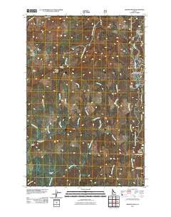 Browns Rock Idaho Historical topographic map, 1:24000 scale, 7.5 X 7.5 Minute, Year 2011