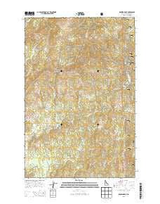 Browns Rock Idaho Current topographic map, 1:24000 scale, 7.5 X 7.5 Minute, Year 2013