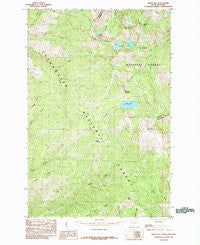Bruin Hill Idaho Historical topographic map, 1:24000 scale, 7.5 X 7.5 Minute, Year 1985
