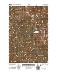 Bruin Hill Idaho Historical topographic map, 1:24000 scale, 7.5 X 7.5 Minute, Year 2011