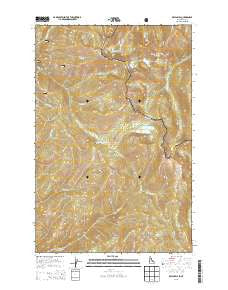 Bruin Hill Idaho Current topographic map, 1:24000 scale, 7.5 X 7.5 Minute, Year 2013