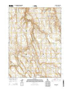 Buckhorn Idaho Current topographic map, 1:24000 scale, 7.5 X 7.5 Minute, Year 2013